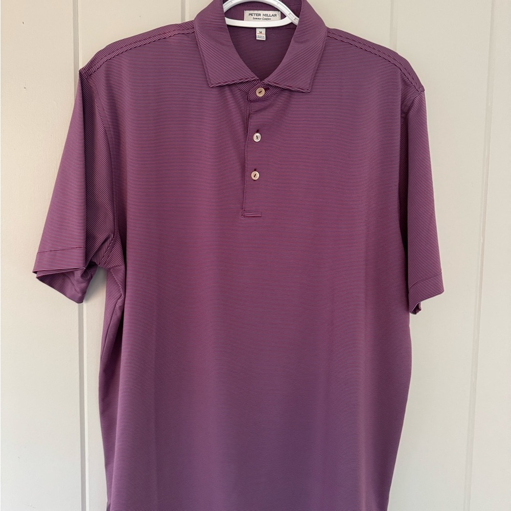 Peter Millar Purple Men's Polo Shirt